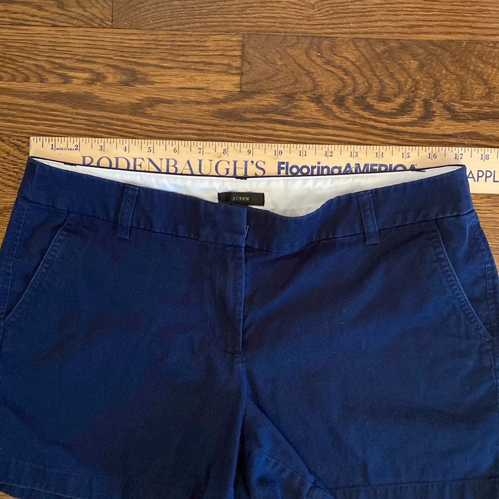 J CREW WOMENS Navy SHORTS SIZE 12 - Picture 4 of 11